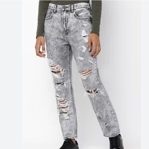 American Eagle Ripped Mom Jeans